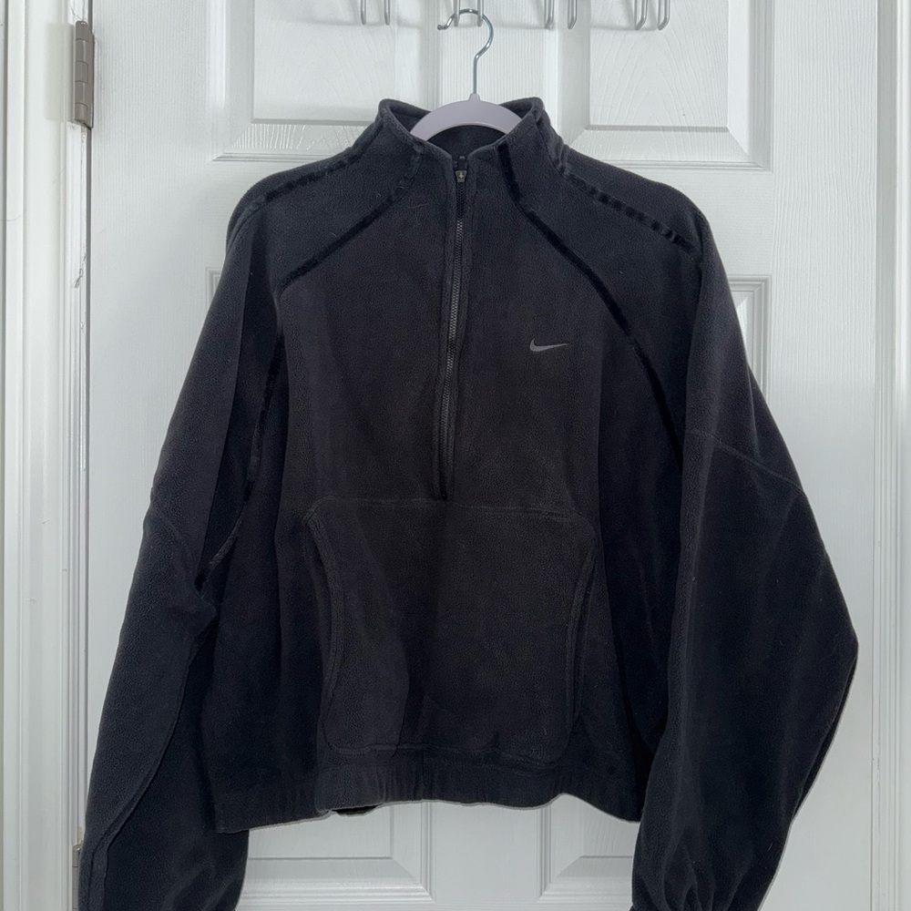 Nike Black 1/4 Zip Fleece Pullover